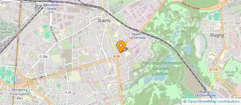 localisation de l'entreprise AUX DEUX FRERES à STAINS
