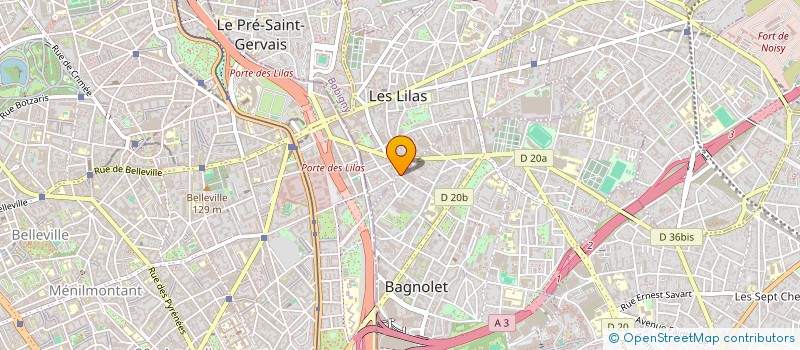 localisation de l'entreprise AUX DEUX FRERES à BAGNOLET