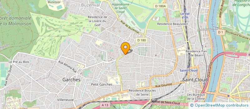 localisation de l'entreprise AUX DEUX MARRONNIERS à SAINT-CLOUD