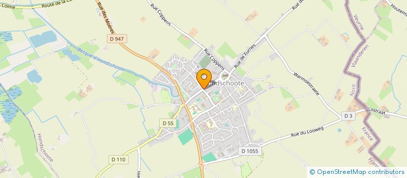 localisation de l'entreprise AUX DEUX MOULINS  HONDSCHOOTE