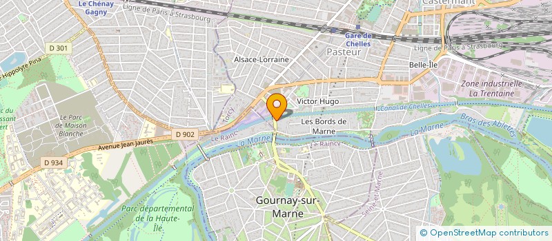 localisation de l'entreprise AUX DEUX RUBIS à CHELLES