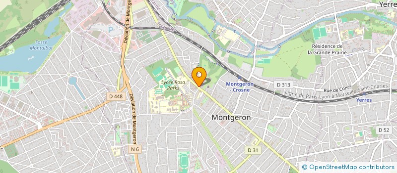 localisation de l'entreprise AUX DIPLOMATES  MONTGERON