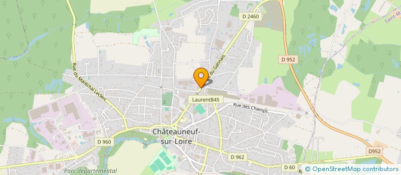 localisation de l'entreprise AUX DIX VINS à CHATEAUNEUF-SUR-LOIRE