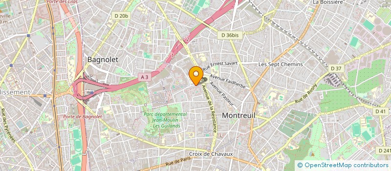 localisation de l'entreprise AUX DOIGTS DE FEE à MONTREUIL