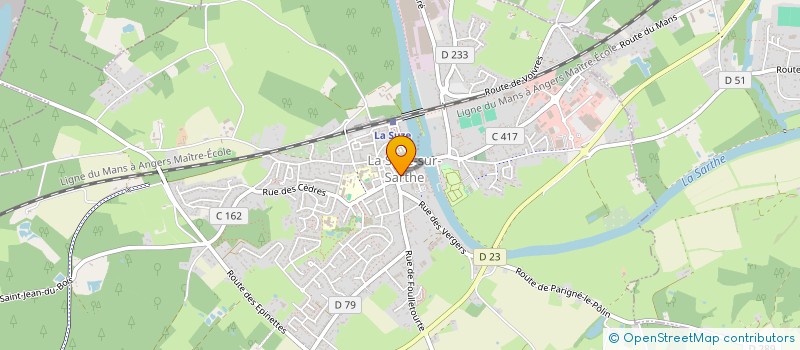 localisation de l'entreprise AUX DOUCEURS DE LA SUZE à LA SUZE-SUR-SARTHE