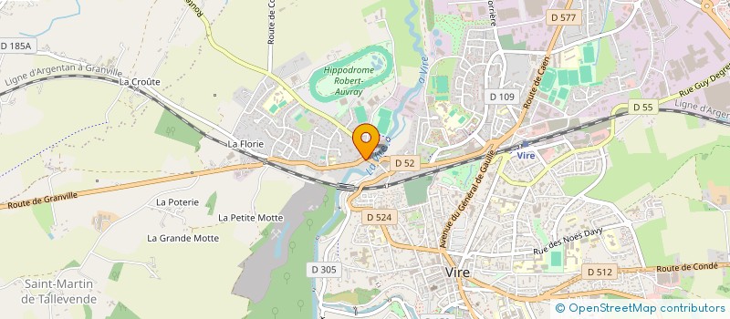 localisation de l'entreprise AUX DOUCEURS DE MARTILLY  VIRE NORMANDIE