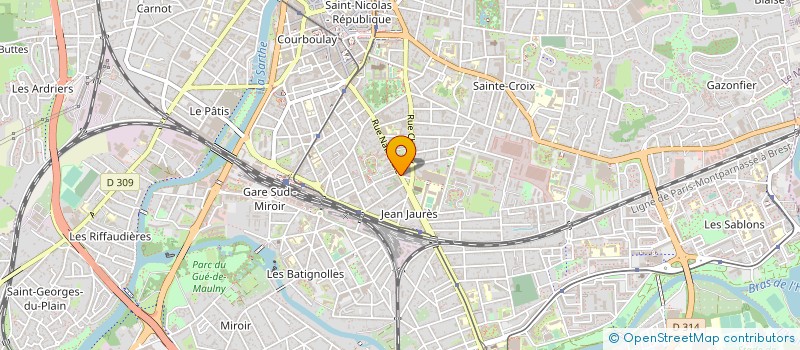 localisation de l'entreprise AUX DOUCEURS DE WASHINGTON à LE MANS
