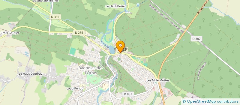 localisation de l'entreprise AUX DOUCEURS DU LAC à BAGNOLES-DE-L'ORNE-NORMANDIE
