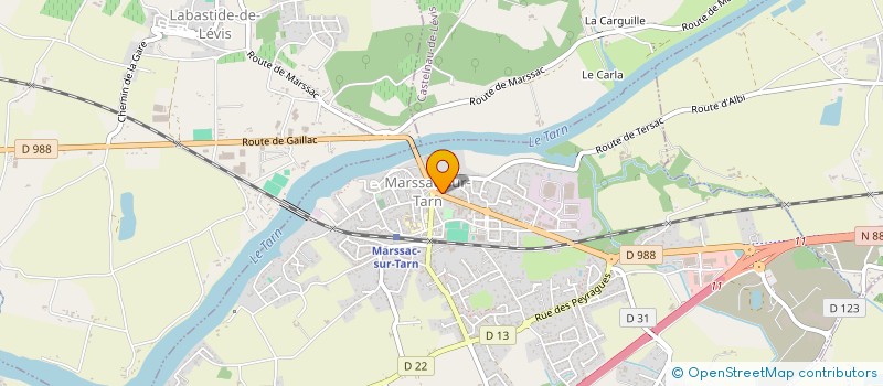 localisation de l'entreprise AUX DOUCEURS DU TERROIR à MARSSAC-SUR-TARN