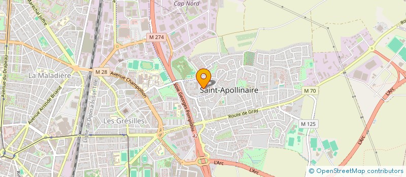 localisation de l'entreprise AUX DOUCEURS EPLEUMIENNES  SAINT-APOLLINAIRE