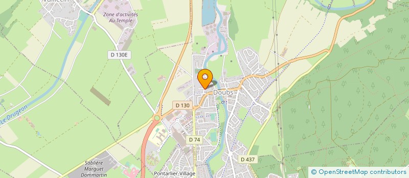 localisation de l'entreprise AUX DOUX SAPINS à DOUBS