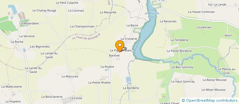 localisation de l'entreprise AUX ENERGIES DES FEES  LE THEIL-DE-BRETAGNE