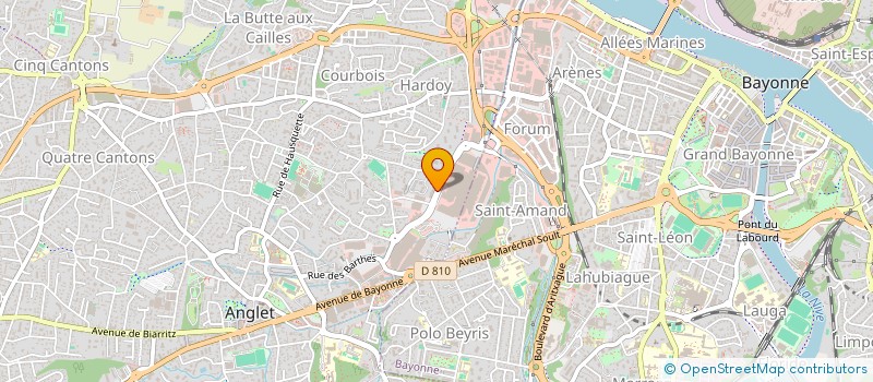 localisation de l'entreprise AUX ENFANTS GATES  ANGLET