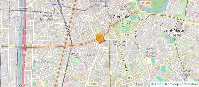 localisation de l'entreprise AUX FEES DE LA ROSE à GRENOBLE