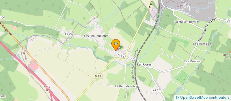 localisation de l'entreprise AUX FILS D'ARGENT à GOUFFERN EN AUGE