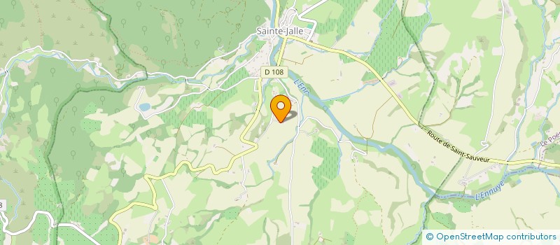 localisation de l'entreprise AUX FILS DE LA VALLEE BLEUE  SAINTE-JALLE