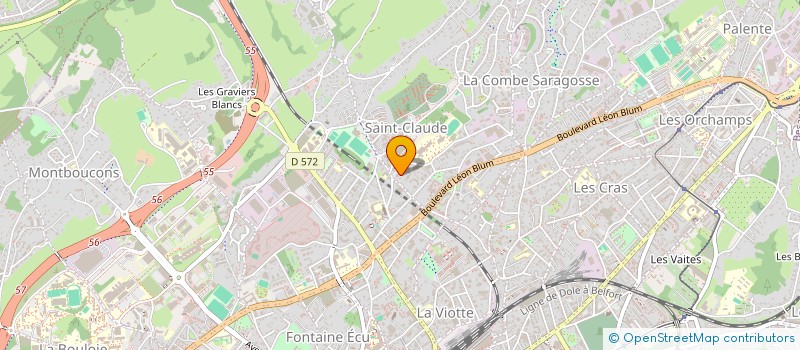 localisation de l'entreprise AUX FILS DES TOITS  BESANCON