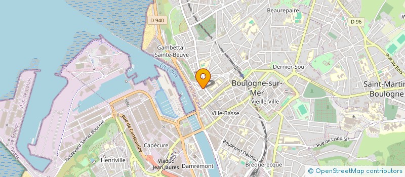 localisation de l'entreprise AUX FINES BOUCHES à BOULOGNE-SUR-MER