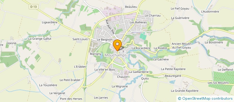 localisation de l'entreprise AUX FINS GOURMETS  MOUCHAMPS