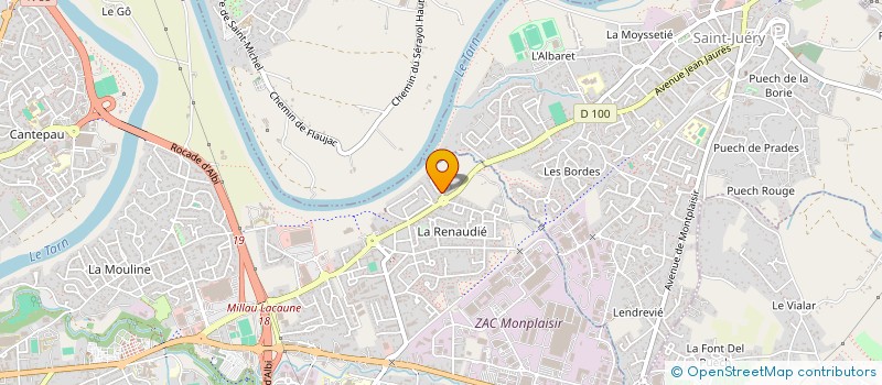 localisation de l'entreprise AUX FINS PECHEURS 81 à ALBI