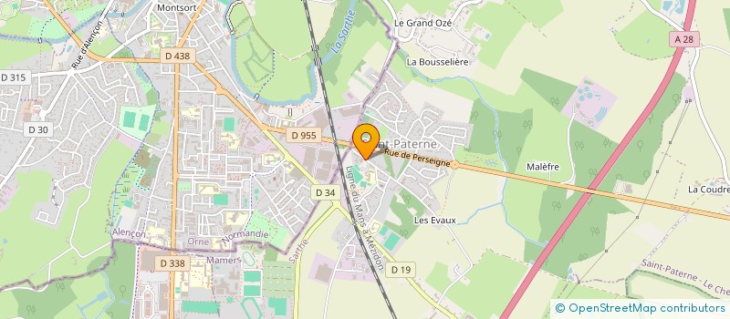 localisation de l'entreprise AUX FLEURS D'EL  SAINT-PATERNE - LE CHEVAIN