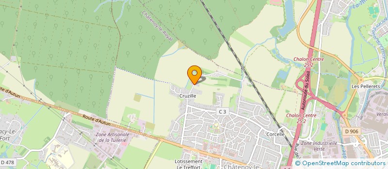 localisation de l'entreprise AUX FLEURS DE JADIS  CHATENOY-LE-ROYAL