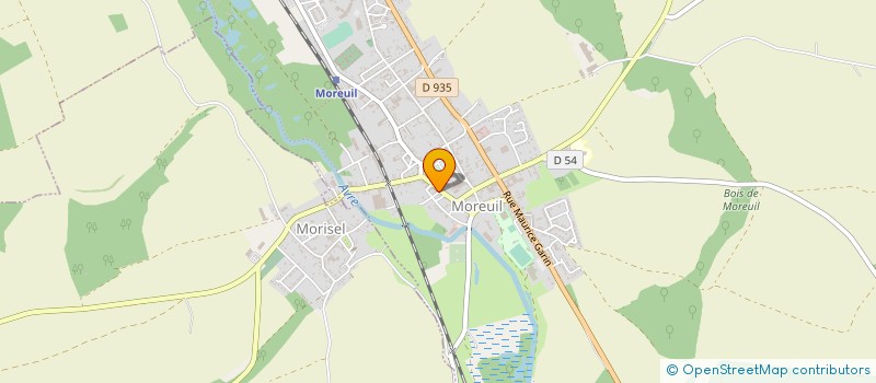 localisation de l'entreprise AUX FLEURS DE MOREUIL  MOREUIL