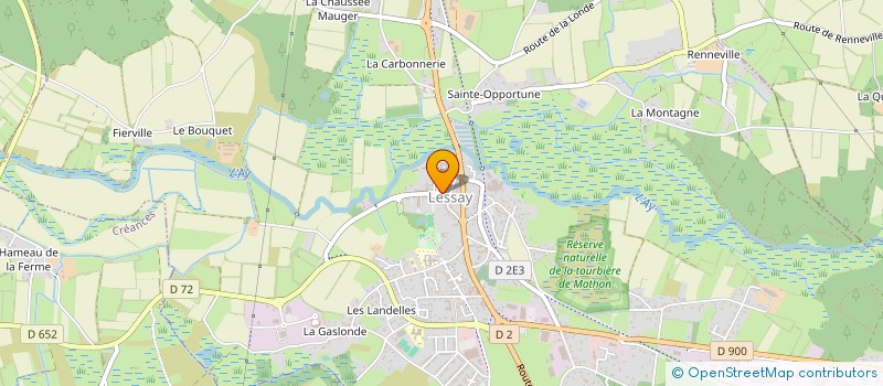 localisation de l'entreprise AUX FLEURS DU TEMPS  LESSAY