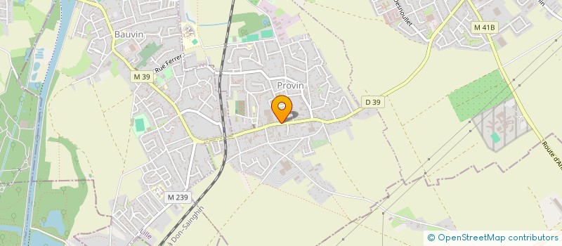 localisation de l'entreprise AUX FLEURS ET A MESURE  PROVIN