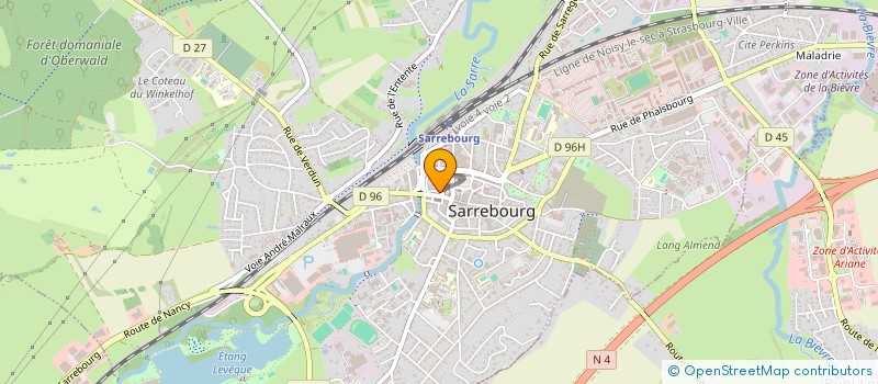 localisation de l'entreprise AUX FOLIES à SARREBOURG