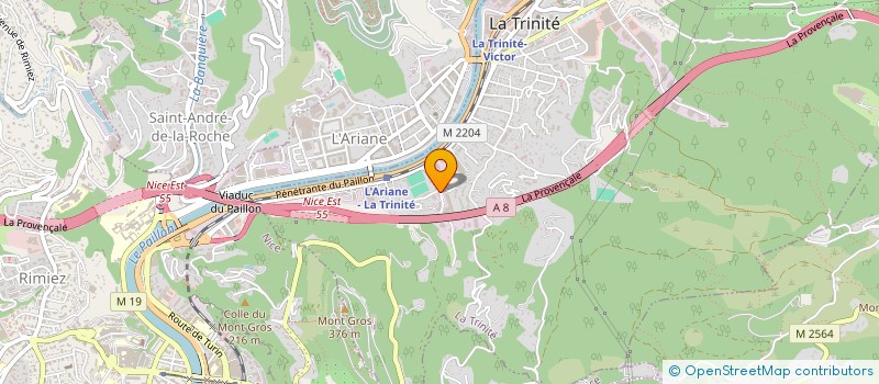 localisation de l'entreprise AUX FONDEURS REUNIS à LA TRINITE