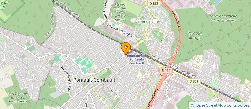 localisation de l'entreprise AUX FORGES DE PONTAULT COMBAULT à PONTAULT-COMBAULT