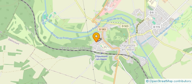 localisation de l'entreprise AUX FRERES DU FOUR  CHAUMONT-EN-VEXIN