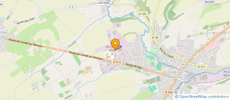 localisation de l'entreprise AUX FRINGUES à CONDE-EN-NORMANDIE