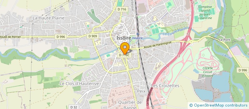 localisation de l'entreprise AUX FROMAGES DE JEAN à ISSOIRE
