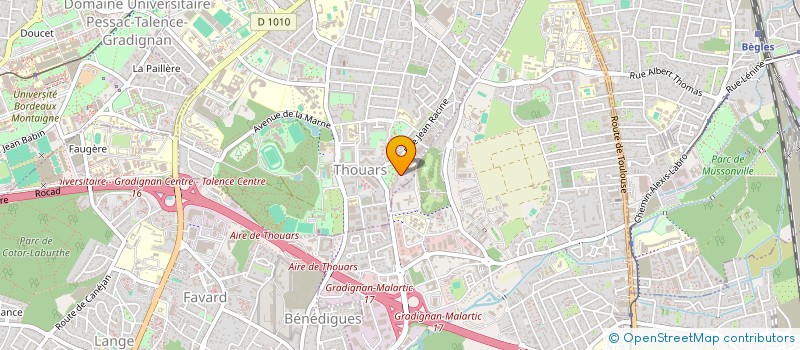 localisation de l'entreprise AUX FRONTIERES DU DESERT  TALENCE