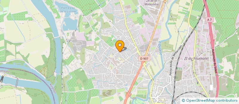 localisation de l'entreprise AUX FRONTIERES DU DESERT  SORGUES