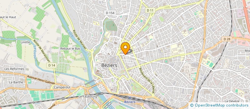 localisation de l'entreprise AUX FRUITS D OR à BEZIERS