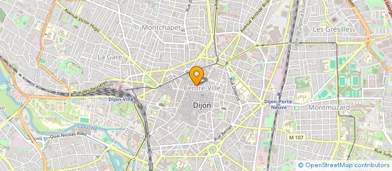 localisation de l'entreprise AUX FRUITS DES HALLES à DIJON