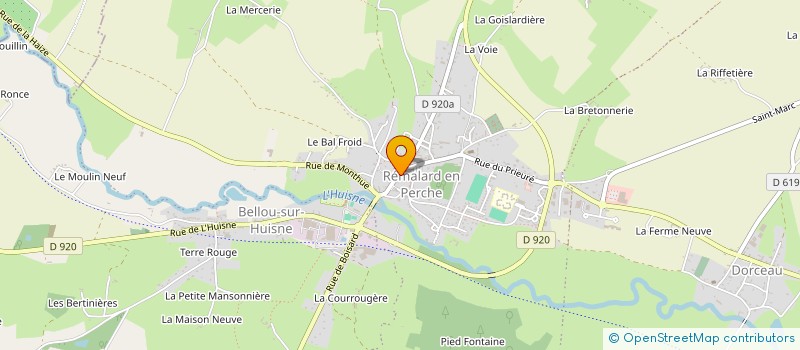 localisation de l'entreprise AUX GOURMANDISES DE CLAIRE à REMALARD-EN-PERCHE