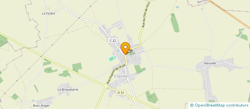 localisation de l'entreprise AUX GOURMANDISES DE CLAVILLE  CLAVILLE