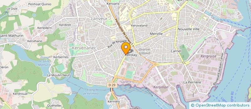 localisation de l'entreprise AUX GOURMANDISES DE LORIENT à LORIENT