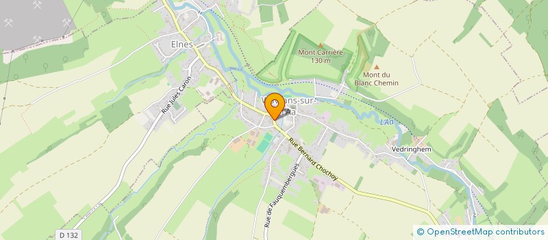 localisation de l'entreprise AUX GOURMANDISES DE WAVRANS  WAVRANS-SUR-L'AA