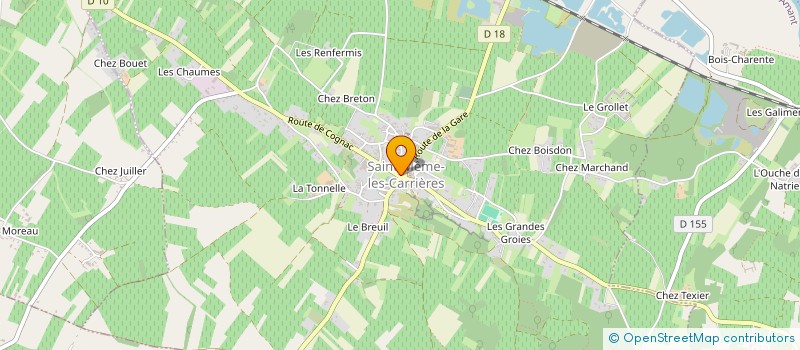 localisation de l'entreprise AUX GOURMANDISES DES SAINT-MEMIENS à SAINT-MEME-LES-CARRIERES