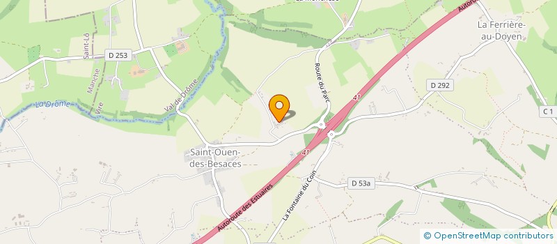 localisation de l'entreprise AUX GOURMANDISES DU PLESSIS  SOULEUVRE EN BOCAGE