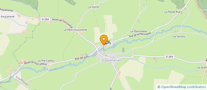 localisation de l'entreprise AUX GOURMANDIZES D'ESQUEHERIES  ESQUEHERIES