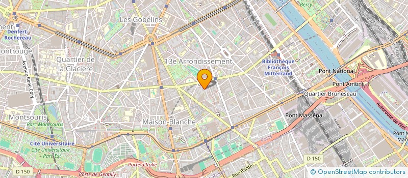 localisation de l'entreprise AUX GOURMANDS DES OLYMPIADES  PARIS