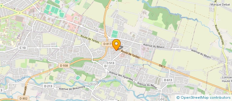 localisation de l'entreprise AUX GOURMANDS DU BEARN  IDRON