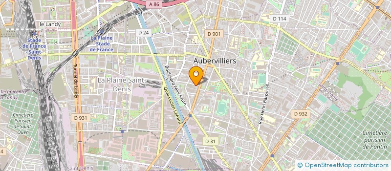 localisation de l'entreprise AUX GOURMETS  AUBERVILLIERS