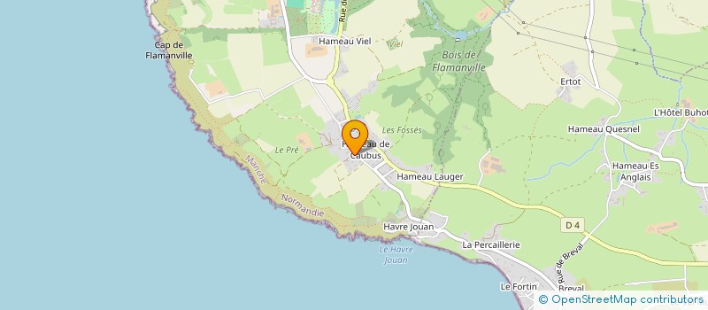 localisation de l'entreprise AUX GOURMETS  FLAMANVILLE